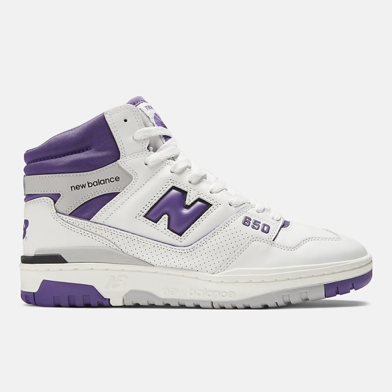 New Balance Men's 650 Shoes White with Interstellar and Rainclou