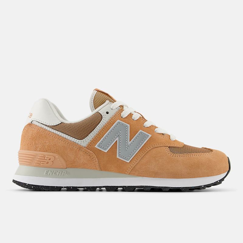 New Balance Women's 574 Shoes Light Sparrow with Sparrow and Gre