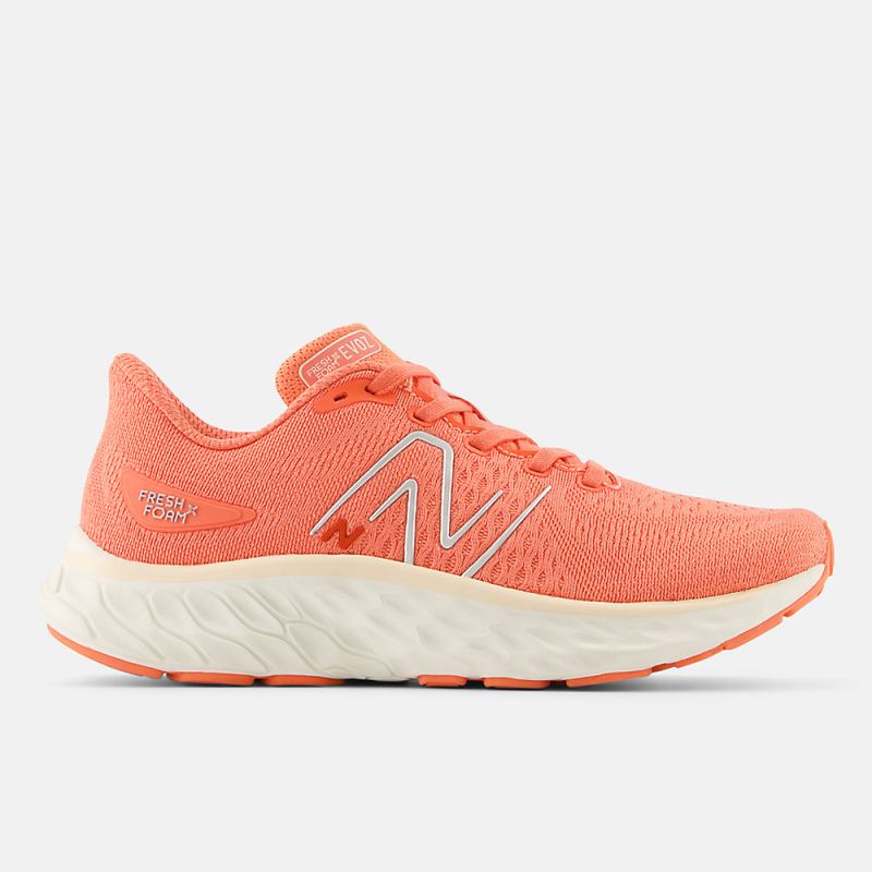 New Balance Women's Fresh Foam X EVOZ v3 Shoes Gulf Red with Vin