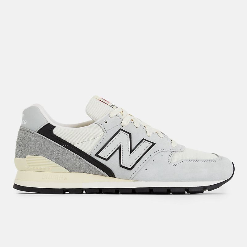 New Balance Men's Made in USA 996 Shoes Grey with Black