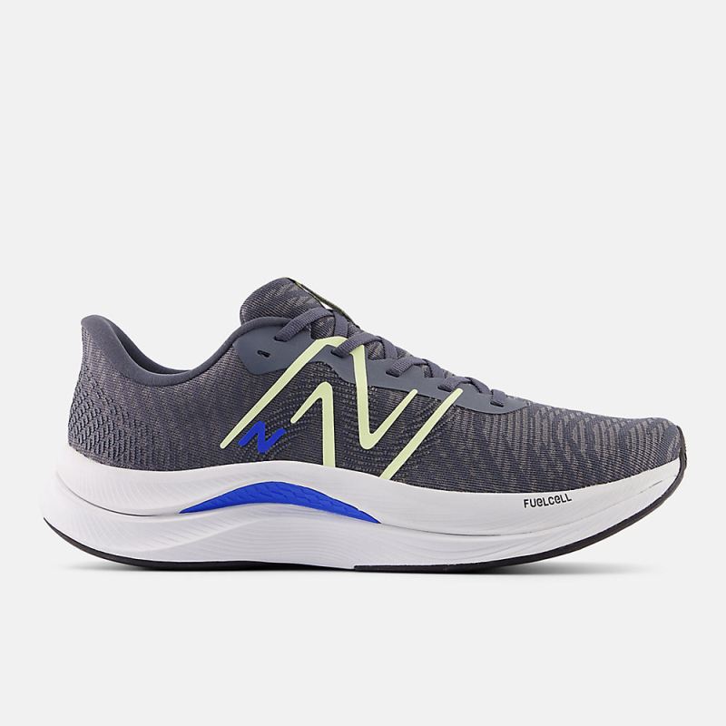 New Balance Men's FuelCell Propel v4 Shoes Graphite with Limelig