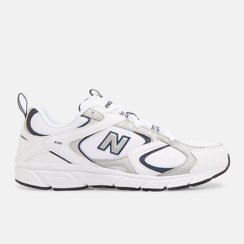 New Balance Men's 408 Shoes NB White with Natural Indigo