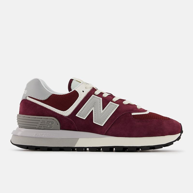 New Balance Men's 574 Legacy Shoes Garnet with Rain Cloud