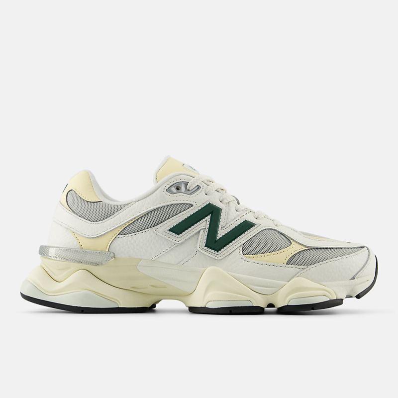 New Balance Men's 9060 Shoes Sea Salt with Marsh Green and Calci