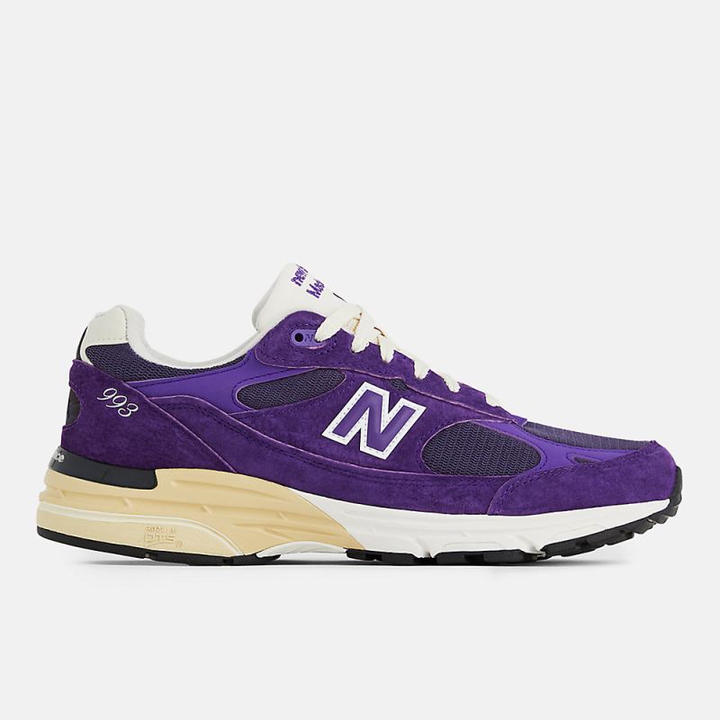 New Balance Men's Made in USA 993 Shoes Purple with Dark Mercury