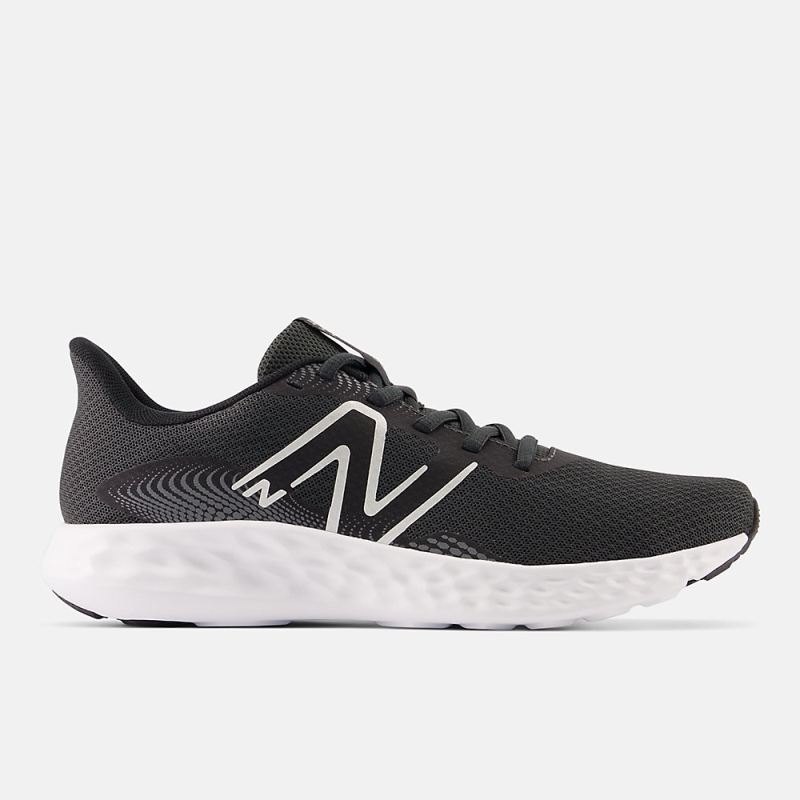 New Balance Women's 411v3 Shoes Blacktop with Silver Metallic