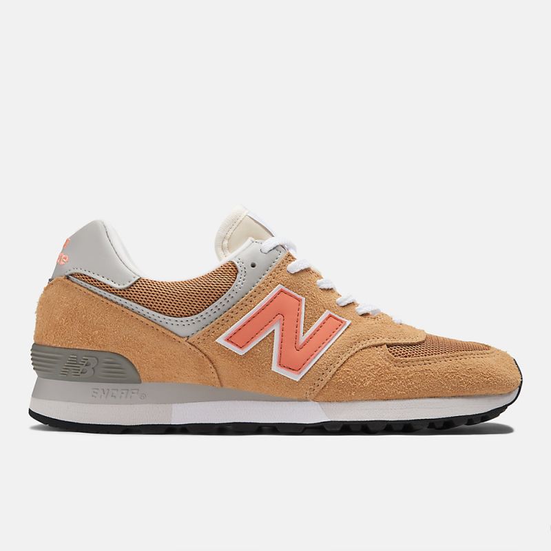 New Balance Women's MADE in UK 576 Shoes Latte with Doe and Fusi