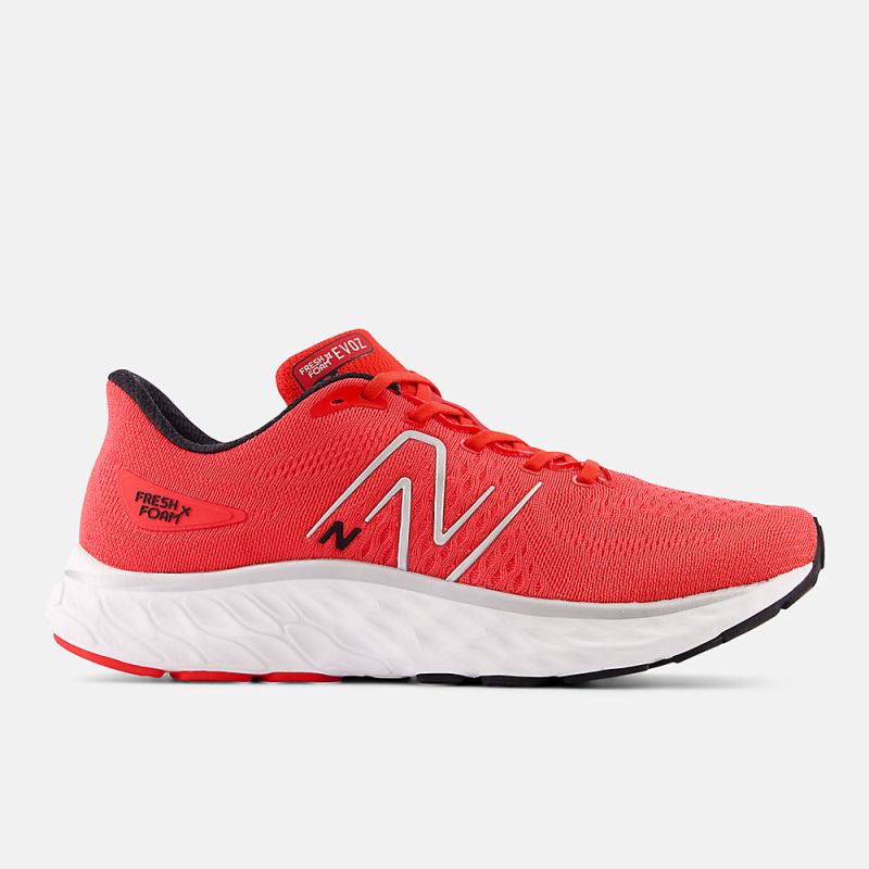 New Balance Men's Fresh Foam X EVOZ v3 Shoes True Red with Black