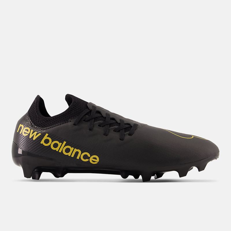 New Balance Men's Furon v7 Destroy FG Shoes Black with Gold