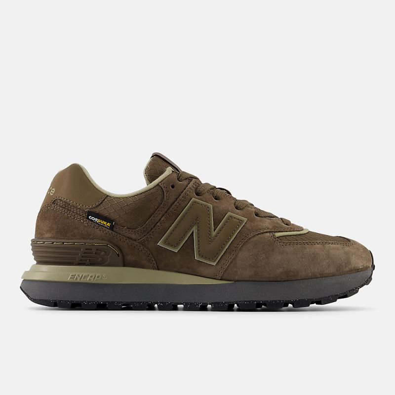 New Balance Men's 574 LEGACY Shoes Brown with Olive