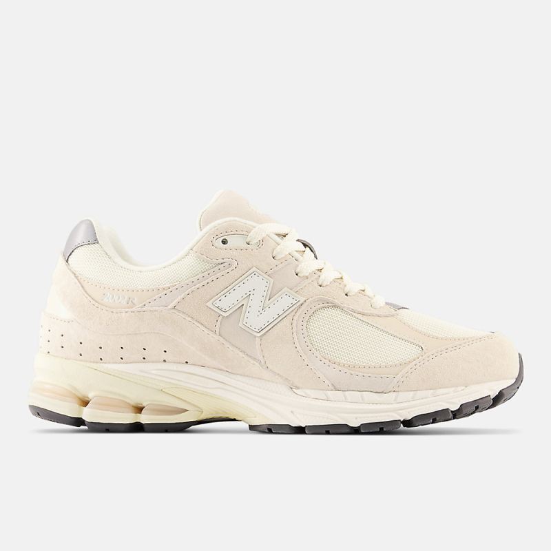 New Balance Women's 2002R Shoes Calm Taupe with Angora and Silve