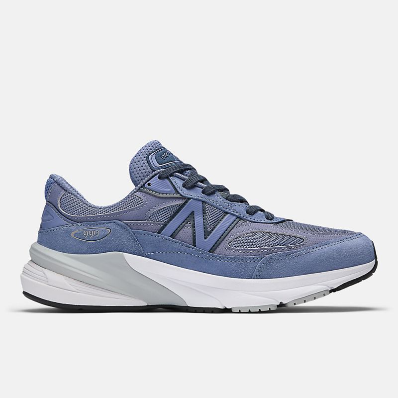 New Balance Men's Made in USA 990v6 Shoes Purple with Navy