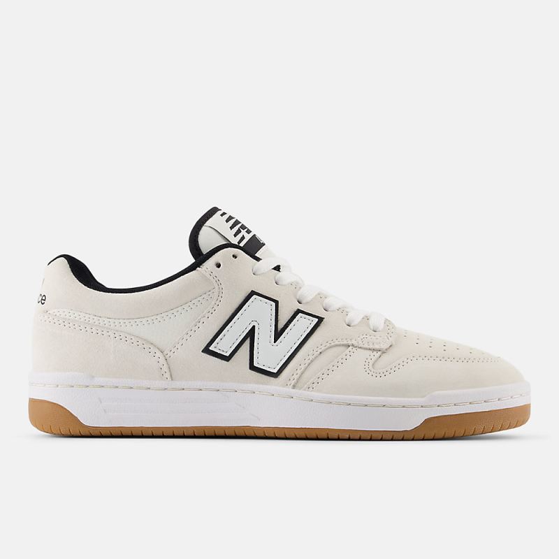 New Balance Women's NB Numeric 480 Shoes White with Black