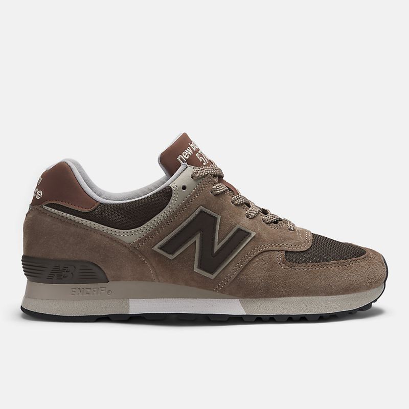 New Balance Men's Made in UK 576 Shoes Sepia Tint with Wren and