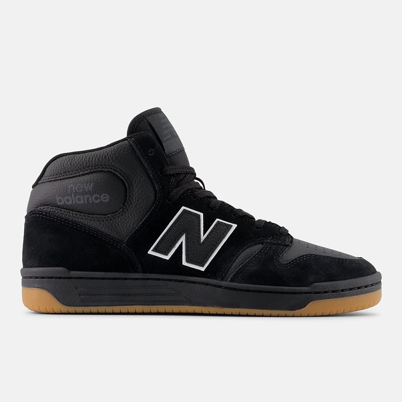 New Balance Women's NB Numeric 480 High Shoes Black with Gum