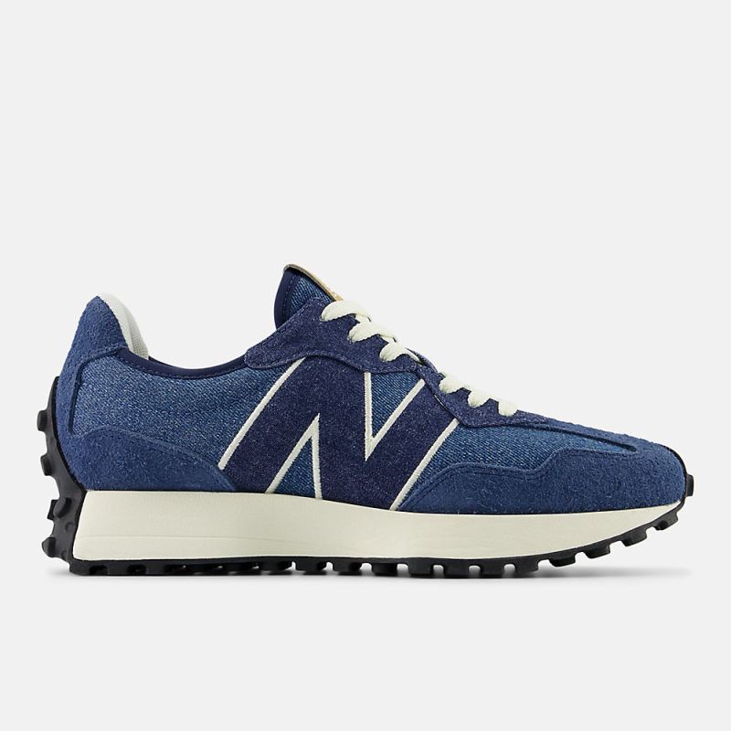 New Balance Women's 327 Shoes Heron Blue with Angora