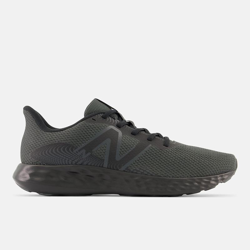 New Balance Men's 411v3 Shoes Blacktop with Black and Dark Silve