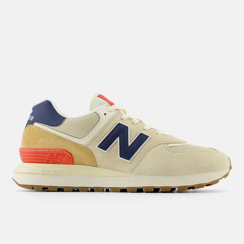 New Balance Men's 574 LEGACY Shoes Grey with Navy