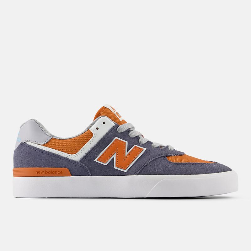 New Balance Men's NB Numeric 574 Vulc Shoes Dark Arctic Grey wit