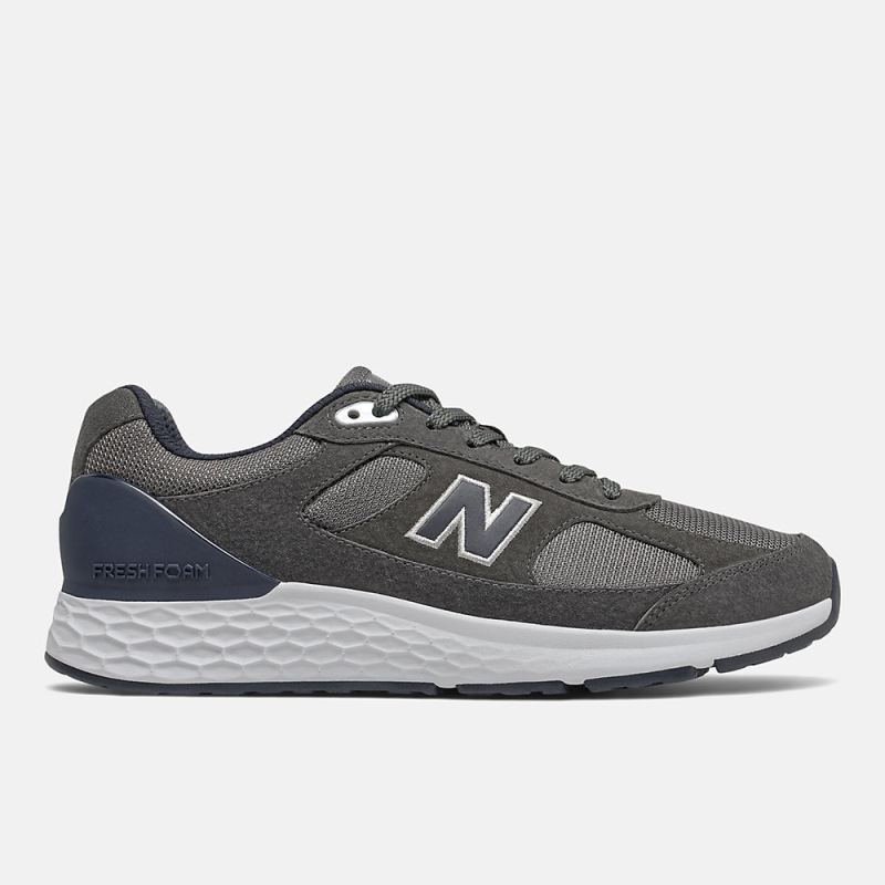 New Balance Men's Fresh Foam 1880 Shoes Gray with Eclipse