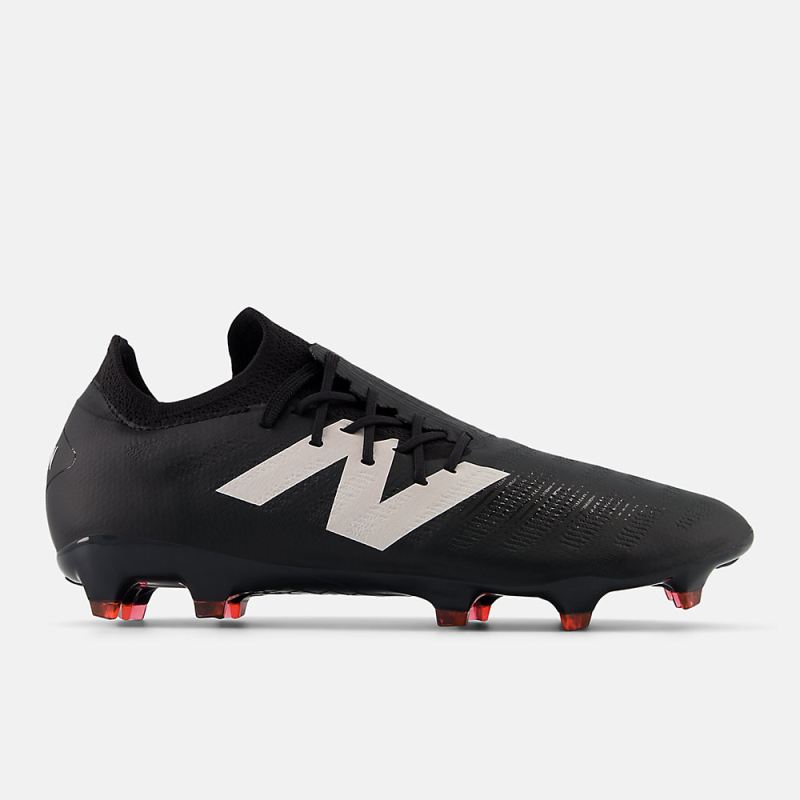 New Balance Men's FURON DESTROY FG V7+ Shoes Black with White an