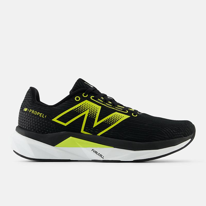 New Balance Men's FuelCell Propel v5 Shoes Black with Tea Tree a