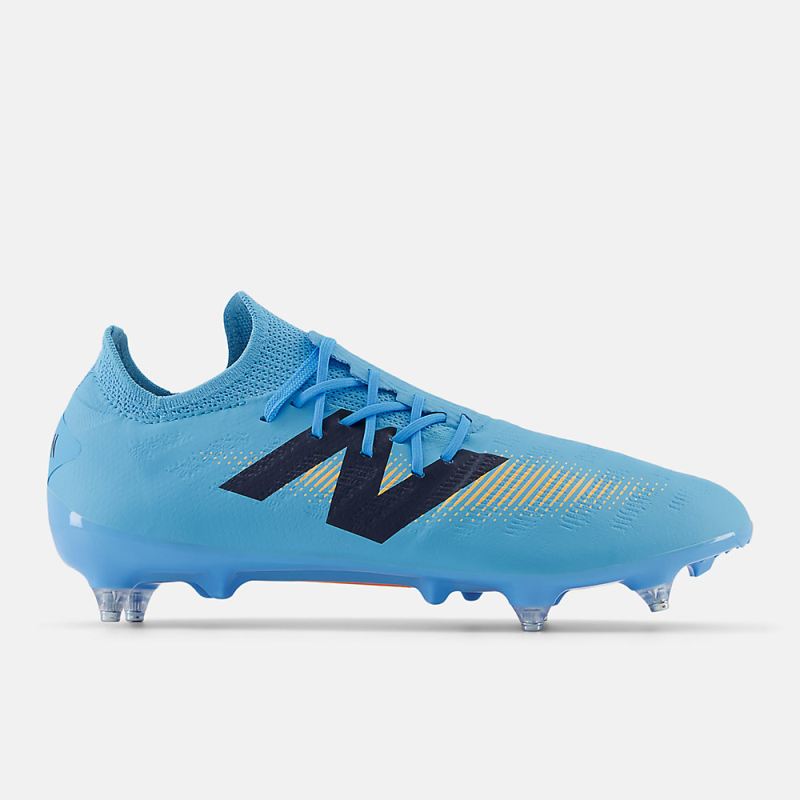 New Balance Women's FURON DESTROY SG V7+ Shoes Team Sky Blue wit