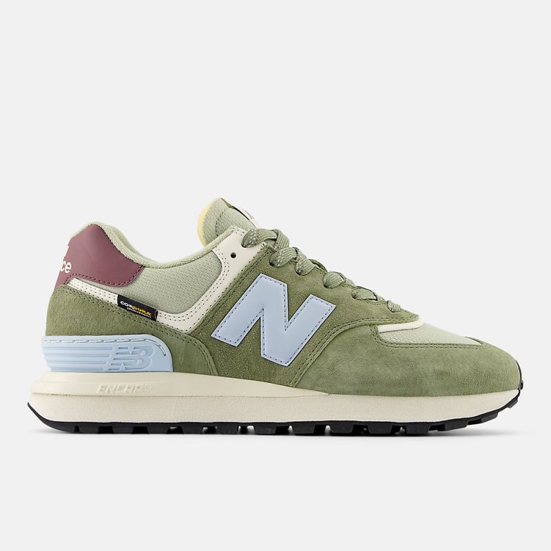 New Balance Men's 574 LEGACY Shoes Grey with Blue