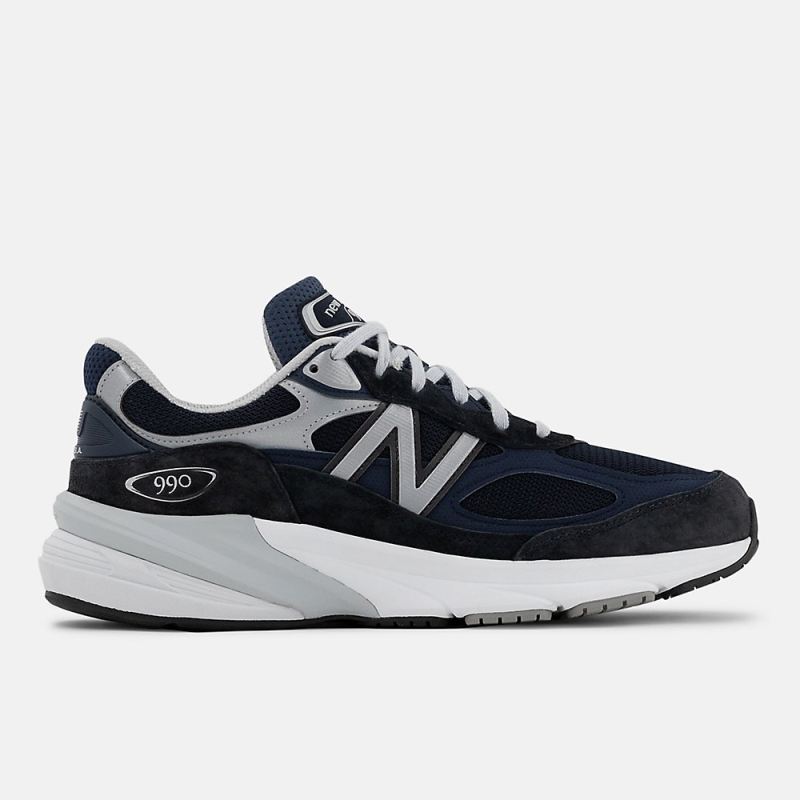 New Balance Men's Made in USA 990v6 Shoes Navy with White