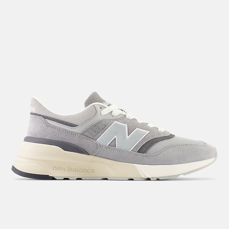 New Balance Women's 997R Shoes Shadow Grey with Rain Cloud