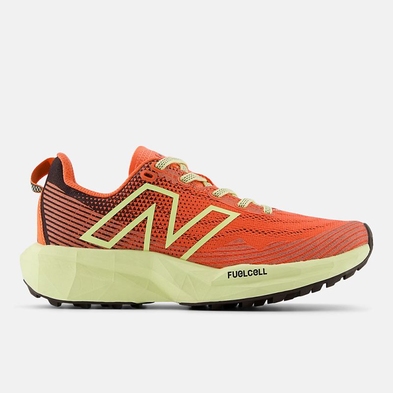 New Balance Women's FuelCell Venym Shoes Gulf Red with Limelight