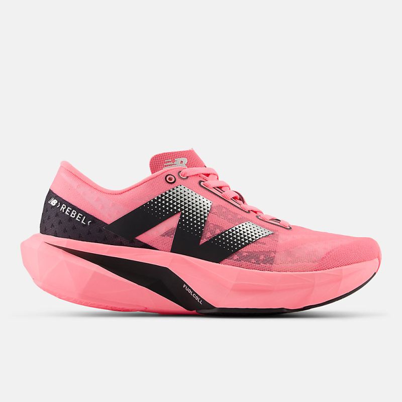 New Balance Women's FuelCell Rebel v4 Shoes Ultra Pink with Blac