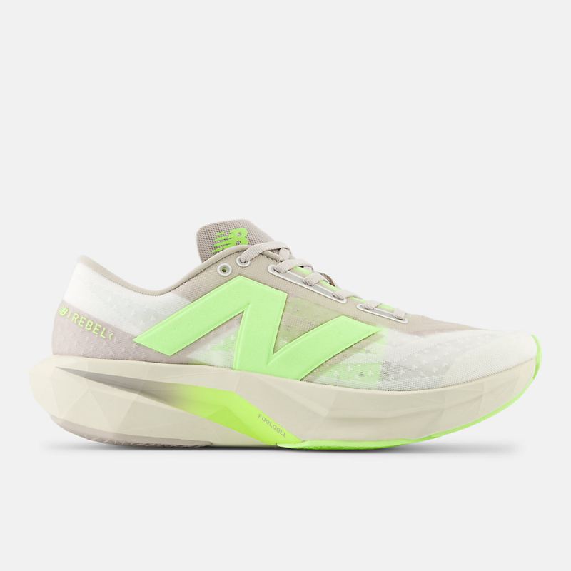 New Balance Men's FuelCell Rebel v4 Shoes Moonrock with Bleached