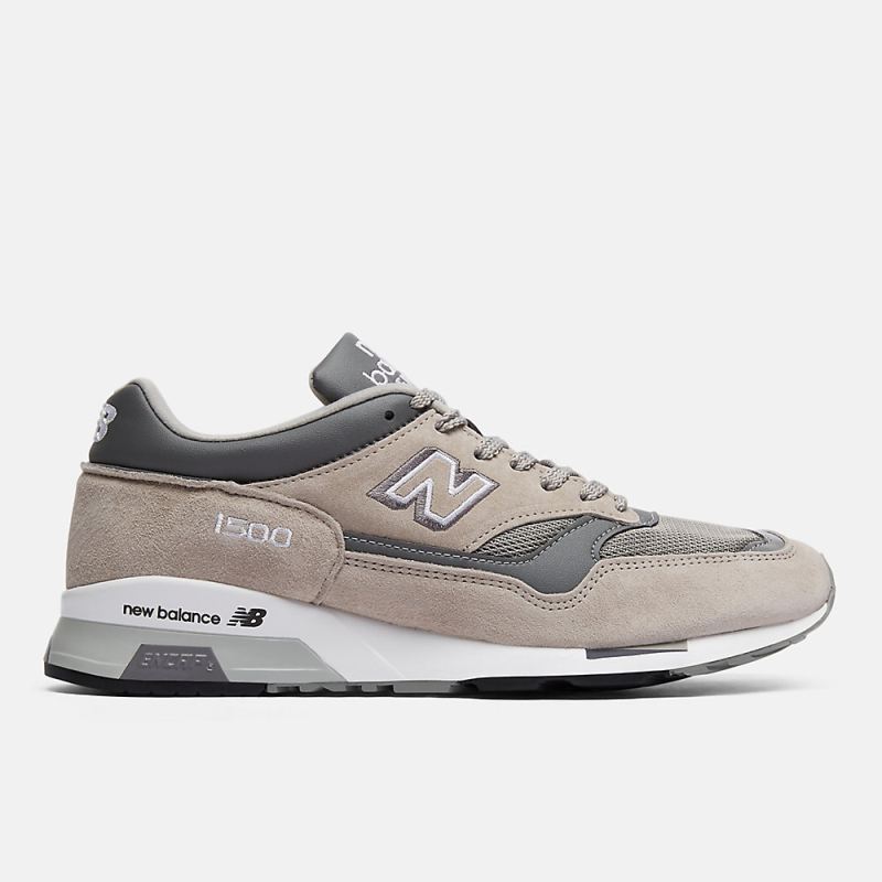 New Balance Women's MADE in UK 1500 Shoes Grey with Dark Grey an