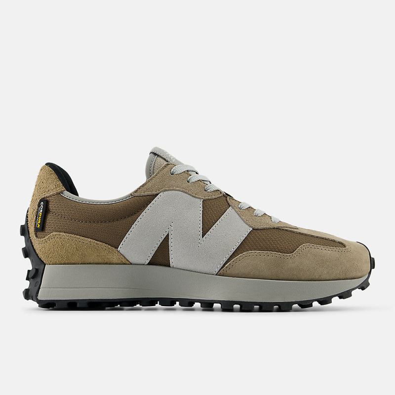 New Balance Men's 327 Shoes Light Mushroom with Mushroom