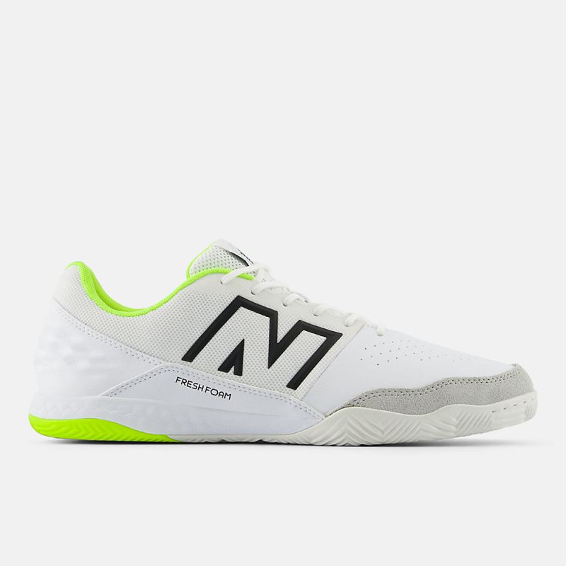 New Balance Men's Audazo Command IN V6 Shoes White with Hi-lite