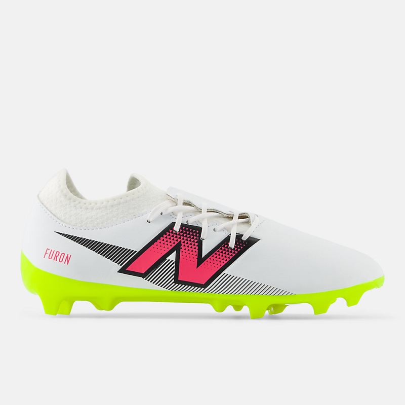 New Balance Women's FURON DISPATCH FG V7+ Shoes White with Hi-li