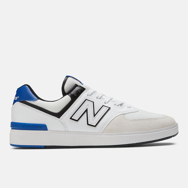 New Balance Women's CT574 Shoes White with Royal