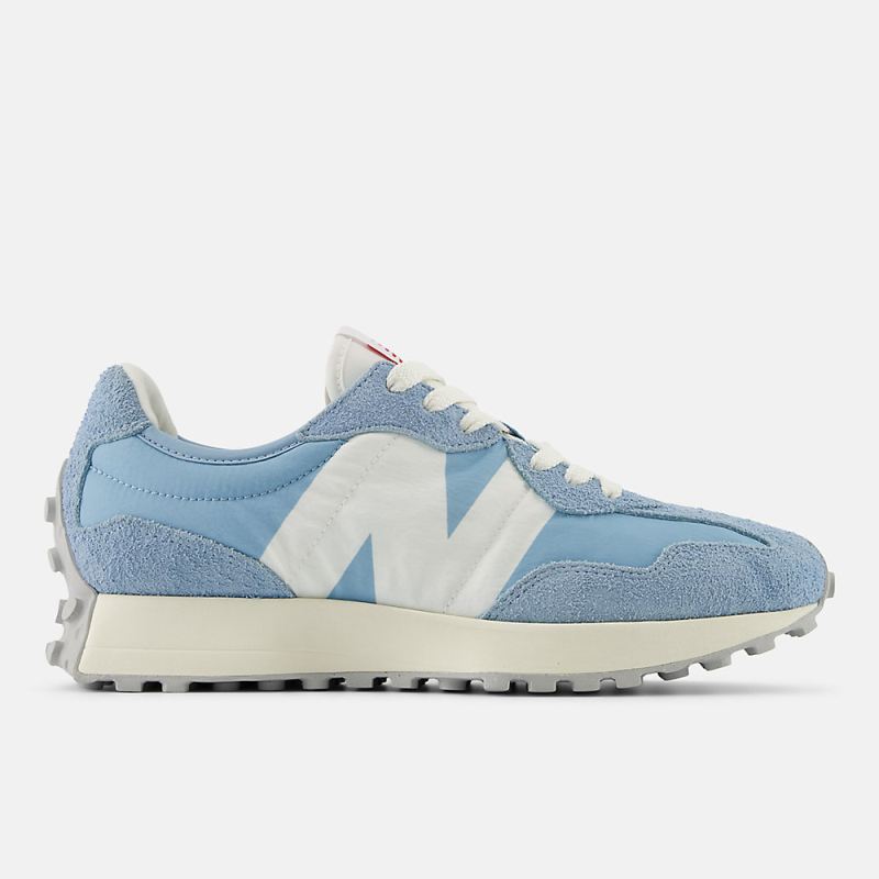 New Balance Men's 327 Shoes Chrome Blue with Light Chrome Blue