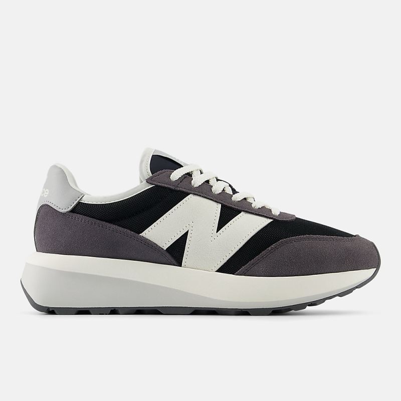 New Balance Women's 370 Shoes Phantom with Sea Salt