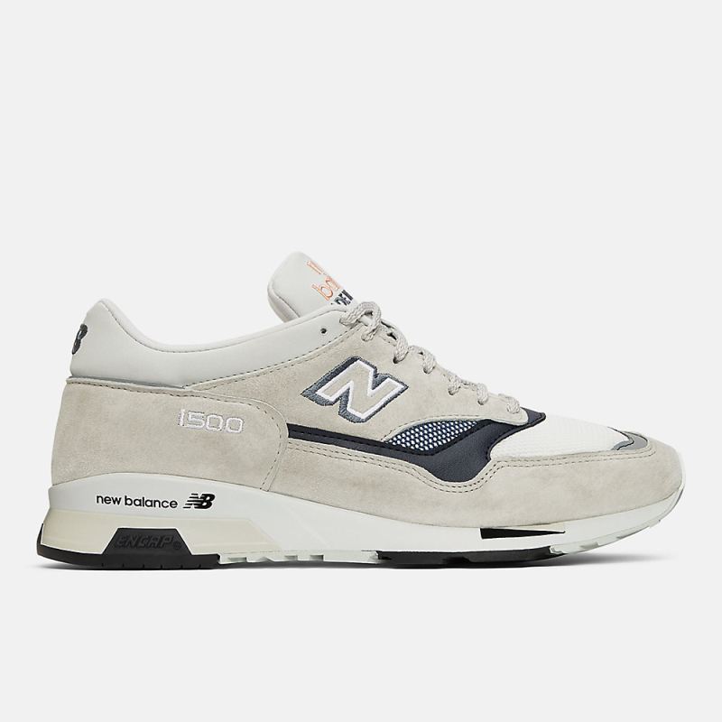 New Balance Men's MADE in UK 1500 Shoes Off White with White and