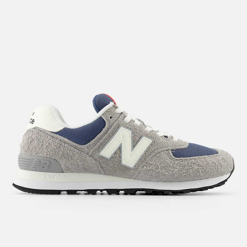 New Balance Men's 574 Shoes Shadow Grey with Sea Salt