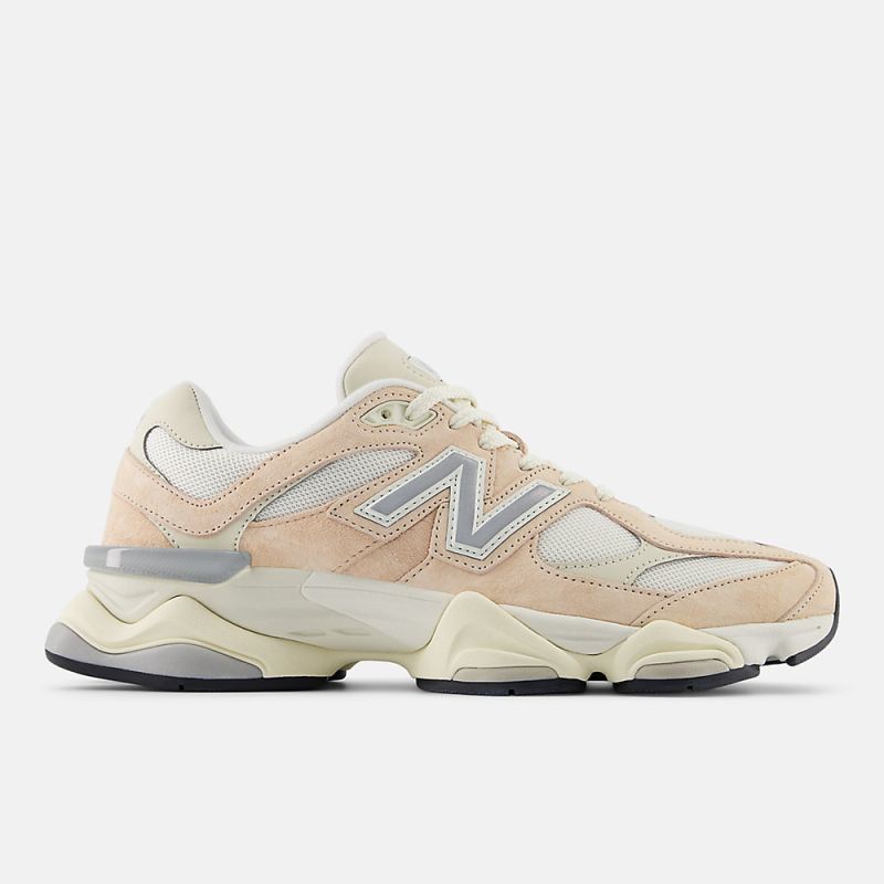 New Balance Women's 9060 Shoes Vintage Rose with Sea Salt and Si