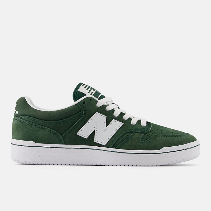 New Balance Women's NB Numeric 480 Shoes Forest Green with White