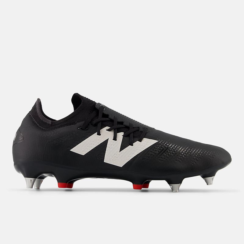 New Balance Men's FURON PRO SG V7+ Shoes Black with White and Tr