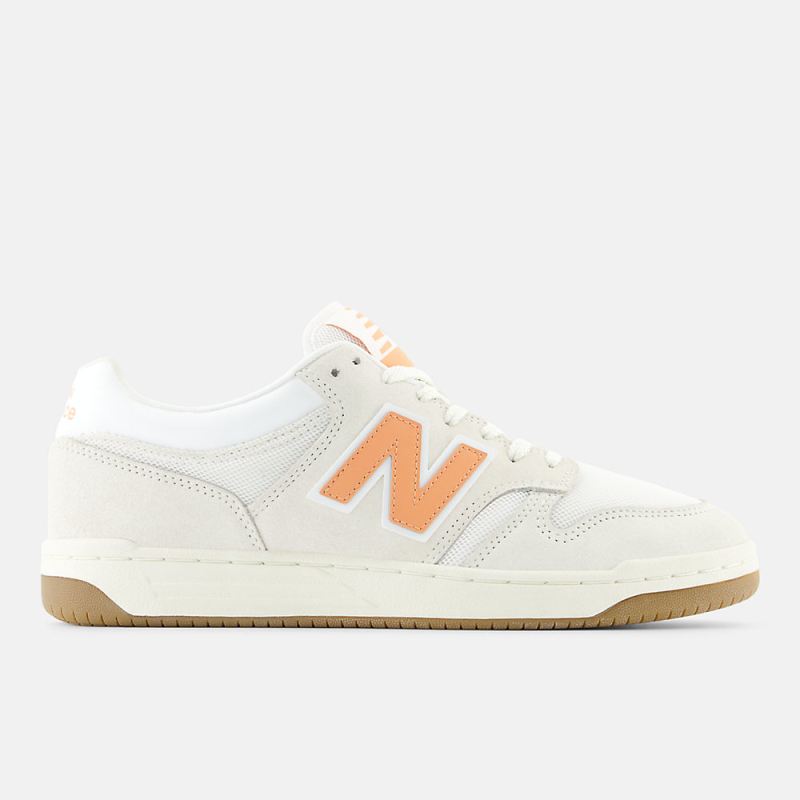 New Balance Men's 480 Shoes Sea Salt with White and Copper