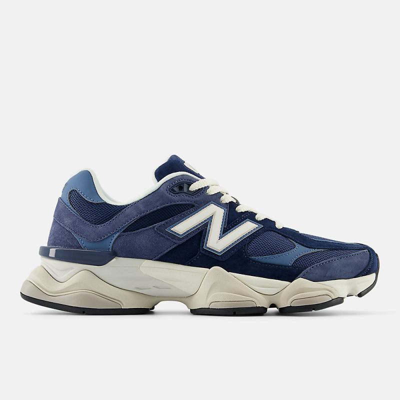 New Balance Men's 9060 Shoes NB Navy with Vintage Indigo and Her