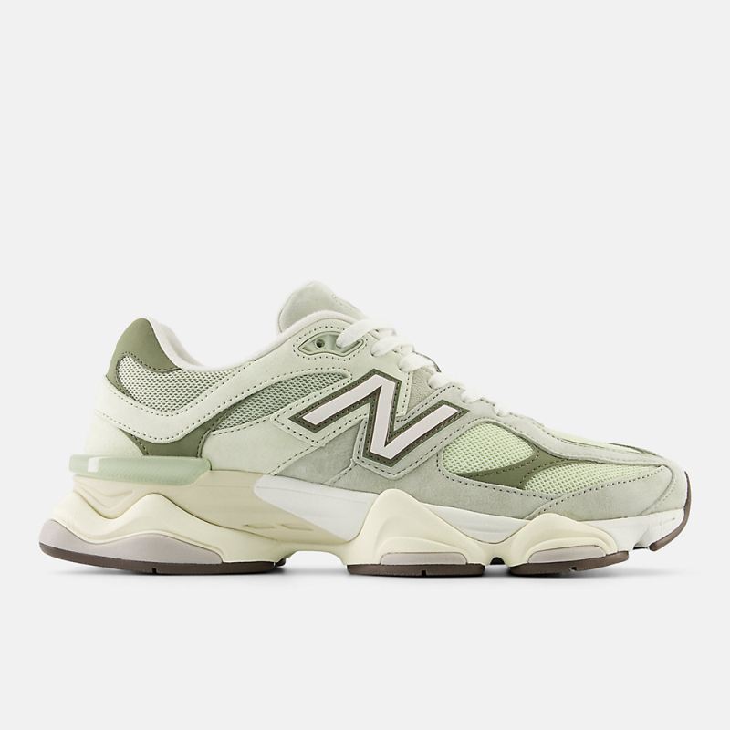 New Balance Men's 9060 Shoes Olivine with Lichen Green and Dark