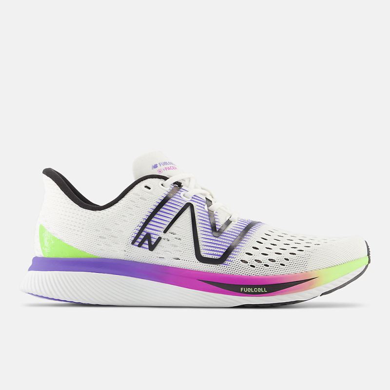 New Balance Women's FuelCell SuperComp Pacer Shoes White with El