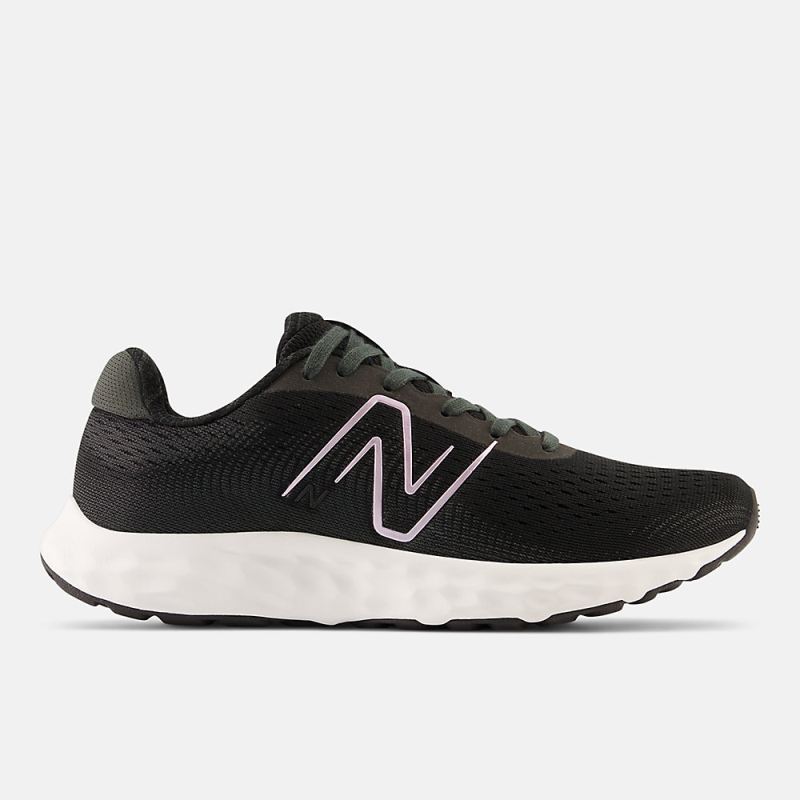 New Balance Women's 520v8 Shoes Black with White